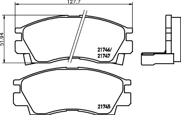 Textar 2174501 - Kit pastiglie freno, Freno a disco autozon.pro