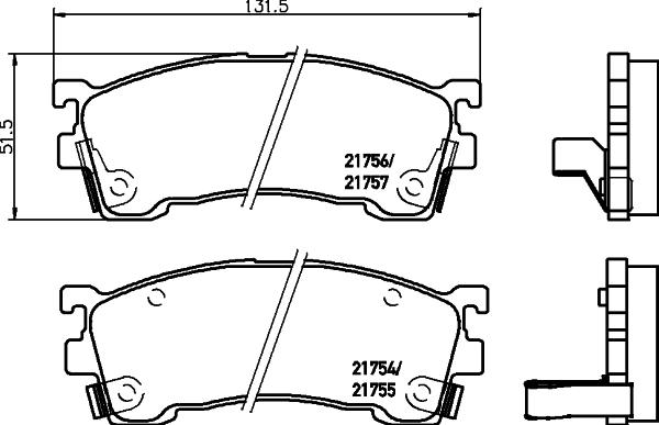 Textar 2175401 - Kit pastiglie freno, Freno a disco autozon.pro