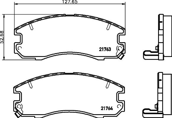 Textar 2176301 - Kit pastiglie freno, Freno a disco autozon.pro