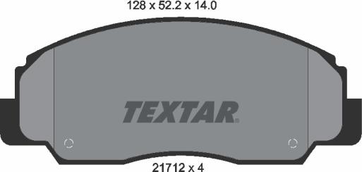 Textar 2171201 - Kit pastiglie freno, Freno a disco autozon.pro