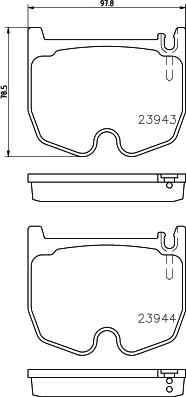 Textar 2394306 - Kit pastiglie freno, Freno a disco autozon.pro