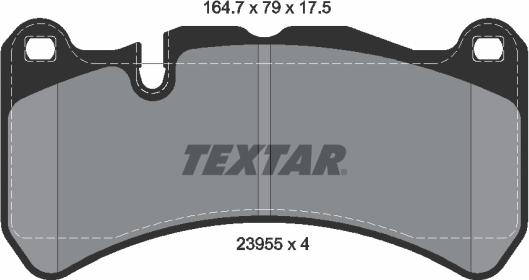 Textar 2395501 - Kit pastiglie freno, Freno a disco autozon.pro