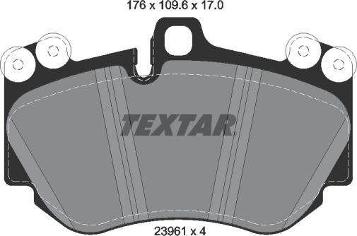 Textar 2396101 - Kit pastiglie freno, Freno a disco autozon.pro