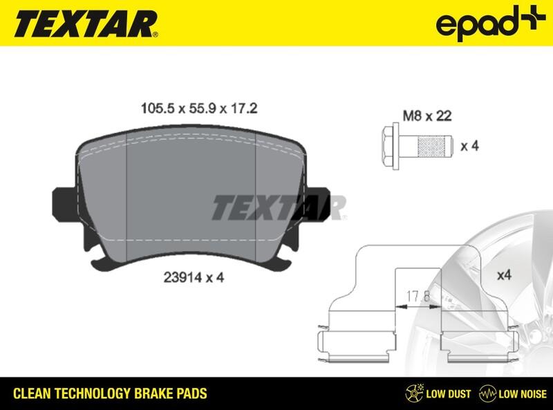 Textar 2391401CP - Kit pastiglie freno, Freno a disco autozon.pro