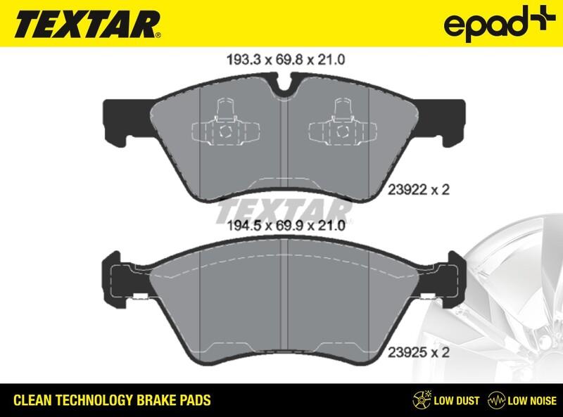 Textar 2392201CP - Kit pastiglie freno, Freno a disco autozon.pro