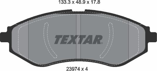 Textar 2397401 - Kit pastiglie freno, Freno a disco autozon.pro