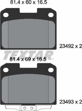 Textar 2349201 - Kit pastiglie freno, Freno a disco autozon.pro