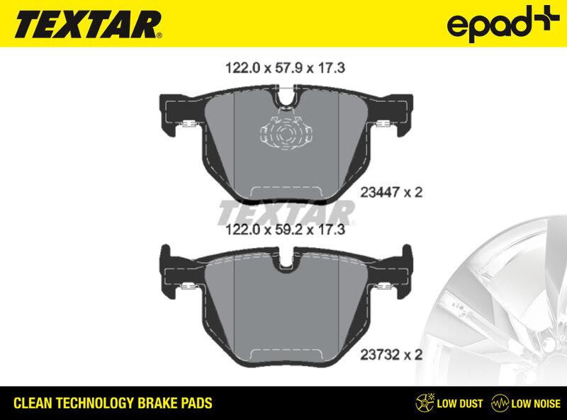 Textar 2344704CP - Kit pastiglie freno, Freno a disco autozon.pro