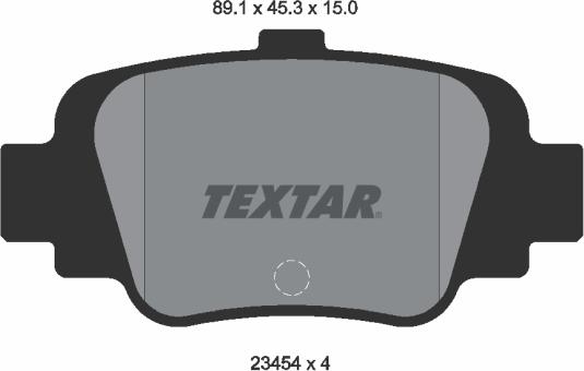 Textar 2345401 - Kit pastiglie freno, Freno a disco autozon.pro