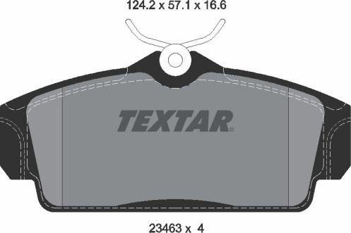 Textar 2346302 - Kit pastiglie freno, Freno a disco autozon.pro