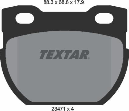 Textar 2347103 - Kit pastiglie freno, Freno a disco autozon.pro