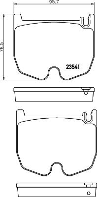 Textar 2354101 - Kit pastiglie freno, Freno a disco autozon.pro