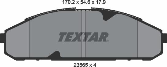 Textar 2356501 - Kit pastiglie freno, Freno a disco autozon.pro