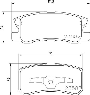 Textar 2358205 - Kit pastiglie freno, Freno a disco autozon.pro