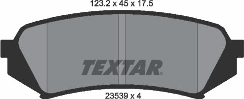 Textar 2353902 - Kit pastiglie freno, Freno a disco autozon.pro