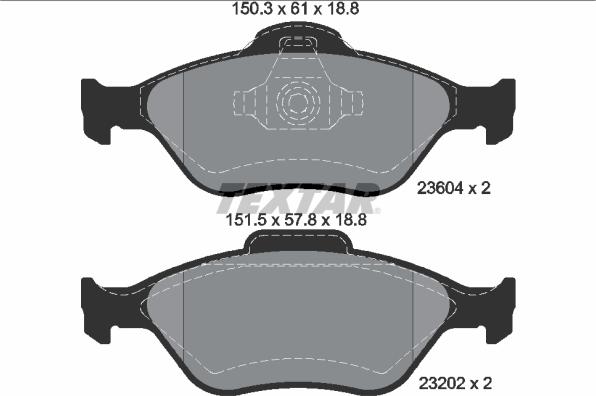 Textar 89007700 - Kit freno, Freno a disco autozon.pro