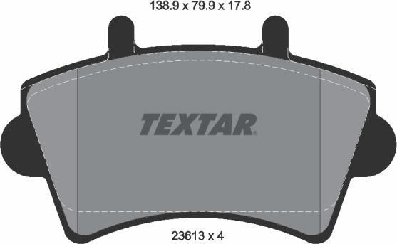 Textar 89007800 - Kit freno, Freno a disco autozon.pro