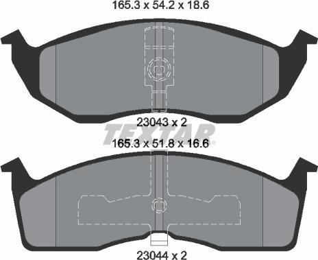 Textar 89013200 - Kit freno, Freno a disco autozon.pro