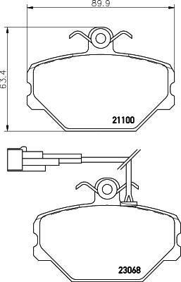 Textar 2306801 - Kit pastiglie freno, Freno a disco autozon.pro