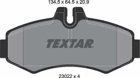 Textar 2302201 - Kit pastiglie freno, Freno a disco autozon.pro