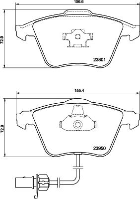 Textar 2380102 - Kit pastiglie freno, Freno a disco autozon.pro