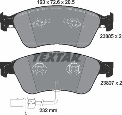 HELLA T1224 - Kit pastiglie freno, Freno a disco autozon.pro