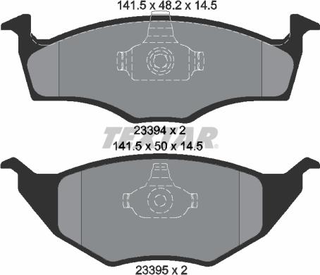 Textar 2339402 - Kit pastiglie freno, Freno a disco autozon.pro