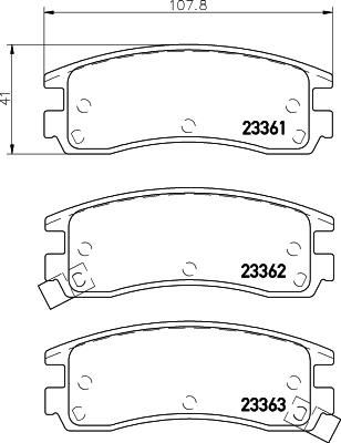 Textar 2336104 - Kit pastiglie freno, Freno a disco autozon.pro