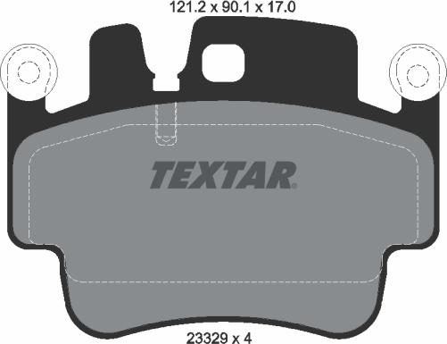 Textar 2332902 - Kit pastiglie freno, Freno a disco autozon.pro