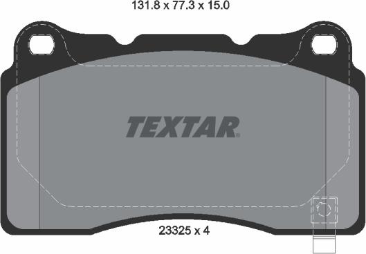 Textar 2332501 - Kit pastiglie freno, Freno a disco autozon.pro