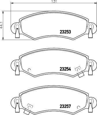 Textar 2325303 - Kit pastiglie freno, Freno a disco autozon.pro