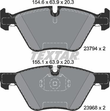 Textar 2379401 - Kit pastiglie freno, Freno a disco autozon.pro