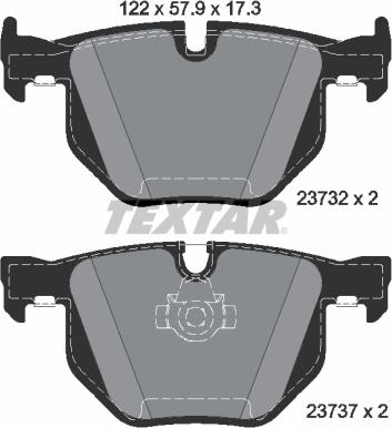 Textar 2373281 - Kit pastiglie freno, Freno a disco autozon.pro