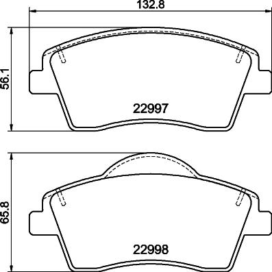 Textar 2299703 - Kit pastiglie freno, Freno a disco autozon.pro