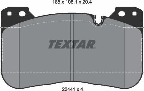 Textar 2244101 - Kit pastiglie freno, Freno a disco autozon.pro