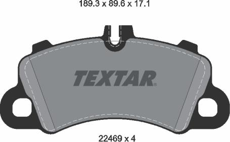 Textar 2246901 - Kit pastiglie freno, Freno a disco autozon.pro