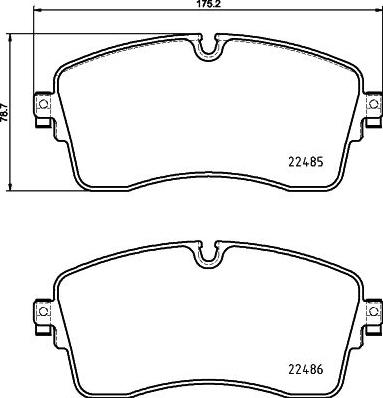 Textar 2248507 - Kit pastiglie freno, Freno a disco autozon.pro