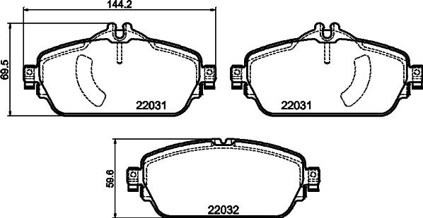 Textar 2203106 - Kit pastiglie freno, Freno a disco autozon.pro