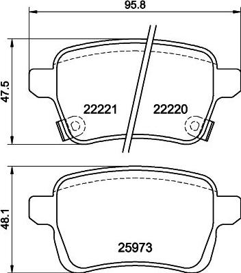 Textar 2222004 - Kit pastiglie freno, Freno a disco autozon.pro