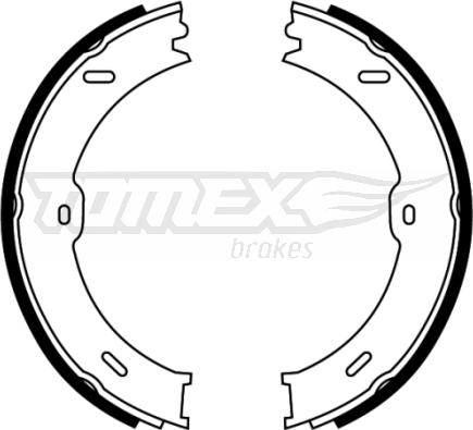 TOMEX brakes TX 22-13 - Kit ganasce freno autozon.pro