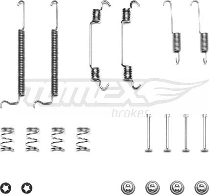 TOMEX brakes TX 40-57 - Kit accessori, Ganasce freno autozon.pro