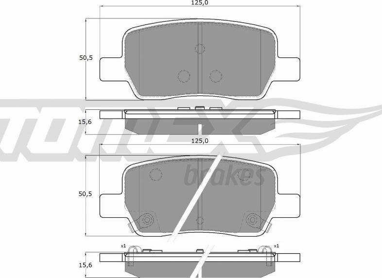 TOMEX brakes TX 60-19 - Kit pastiglie freno, Freno a disco autozon.pro