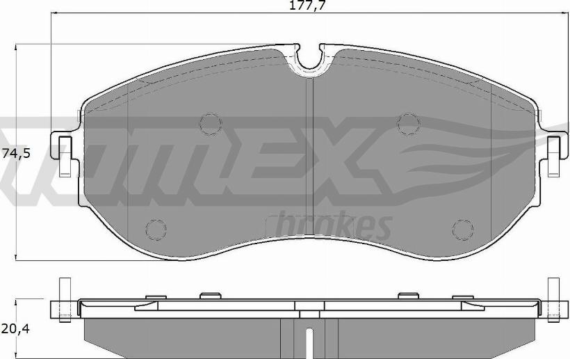 TOMEX brakes TX 19-96 - Kit pastiglie freno, Freno a disco autozon.pro