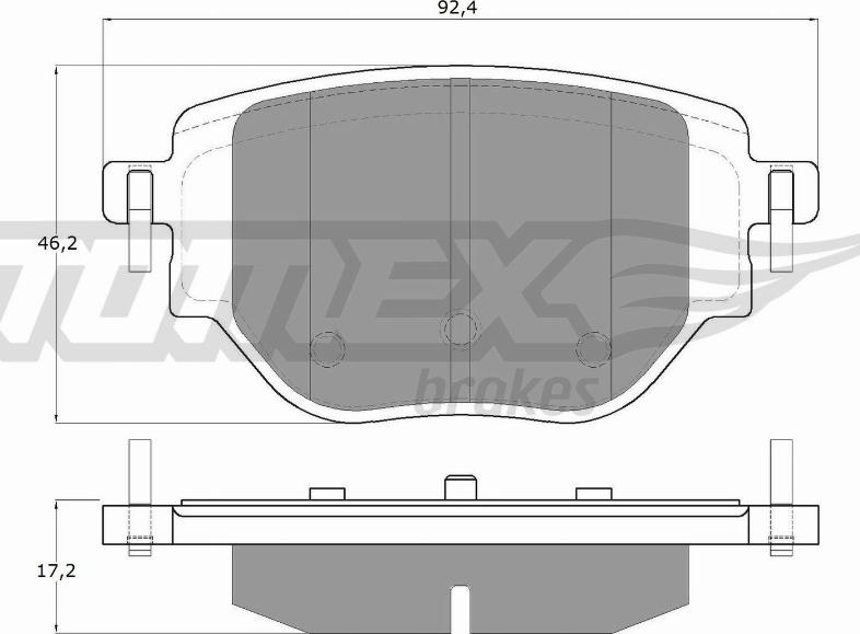 TOMEX brakes TX 19-91 - Kit pastiglie freno, Freno a disco autozon.pro