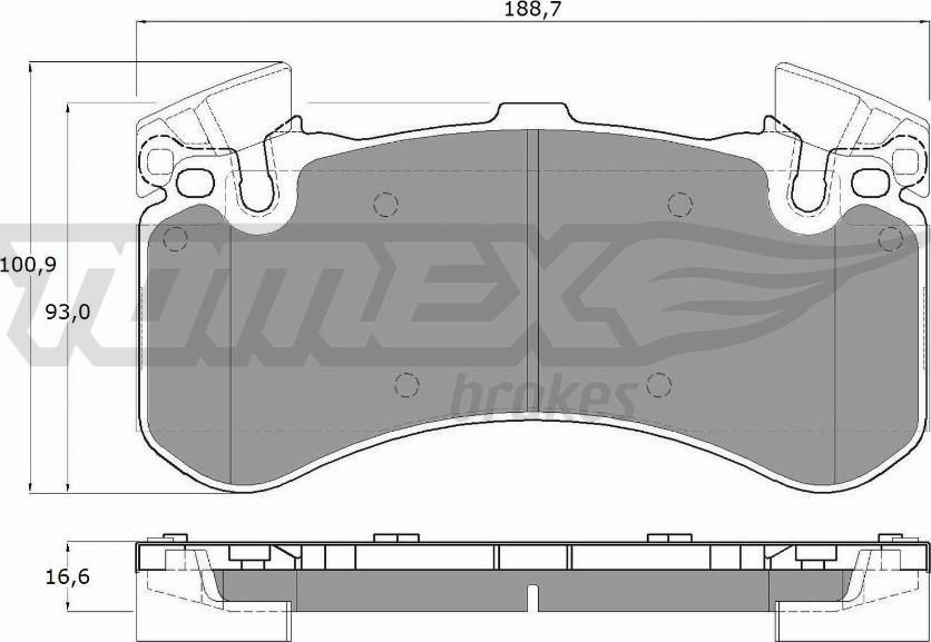 TOMEX brakes TX 19-44 - Kit pastiglie freno, Freno a disco autozon.pro