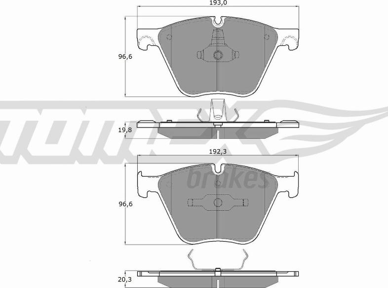 TOMEX brakes TX 19-45 - Kit pastiglie freno, Freno a disco autozon.pro