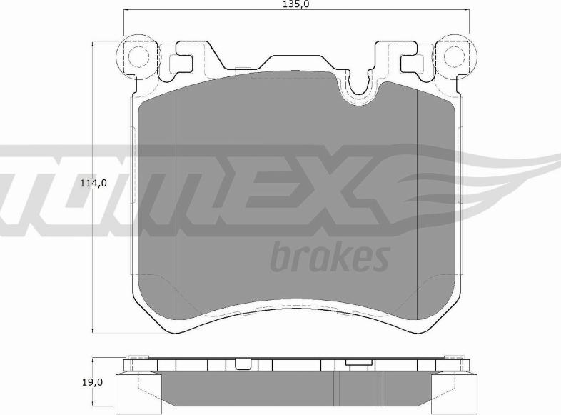 TOMEX brakes TX 19-46 - Kit pastiglie freno, Freno a disco autozon.pro