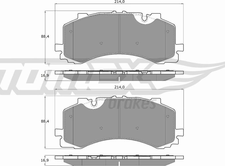 TOMEX brakes TX 19-41 - Kit pastiglie freno, Freno a disco autozon.pro