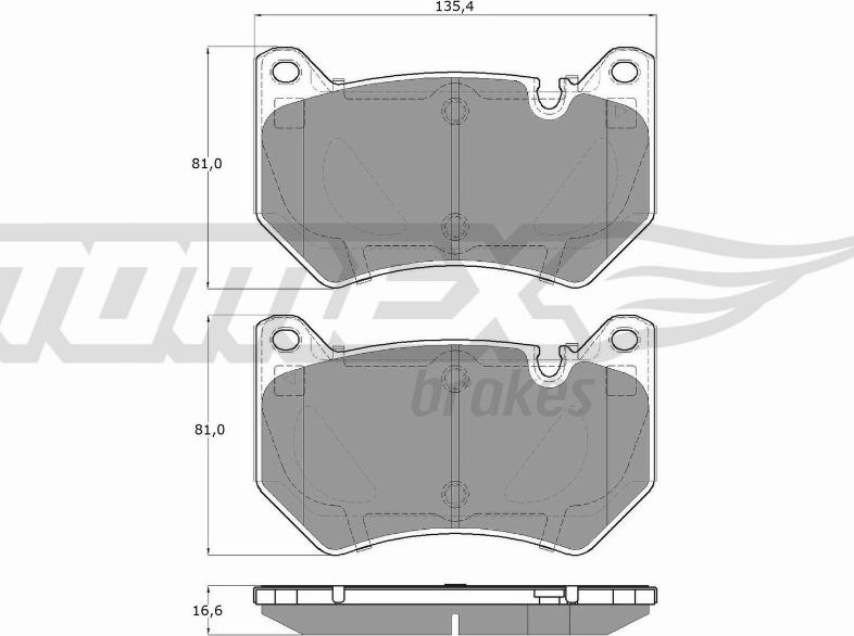 TOMEX brakes TX 19-43 - Kit pastiglie freno, Freno a disco autozon.pro