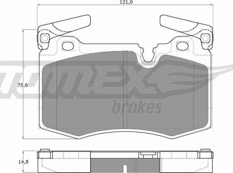 TOMEX brakes TX 19-47 - Kit pastiglie freno, Freno a disco autozon.pro